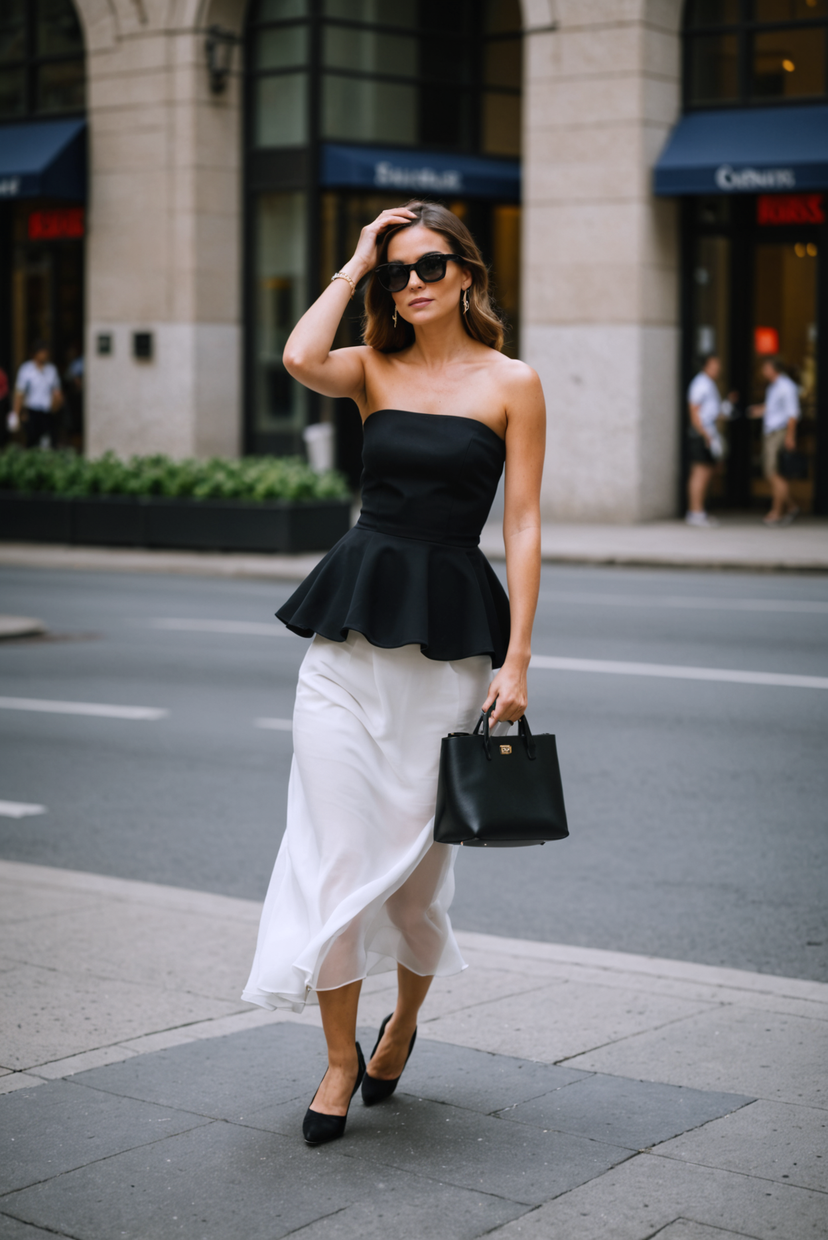 Peplum & Flow – A Lesson in Contrast